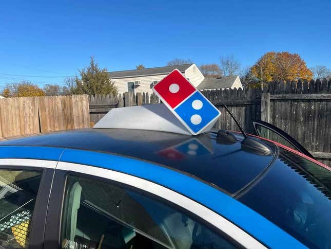 Domino's DXP pizza delivery vehicle