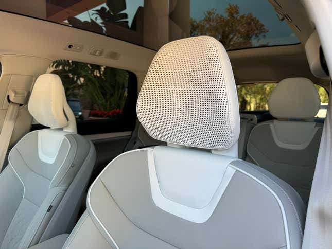 Headrests of a Volvo EX90