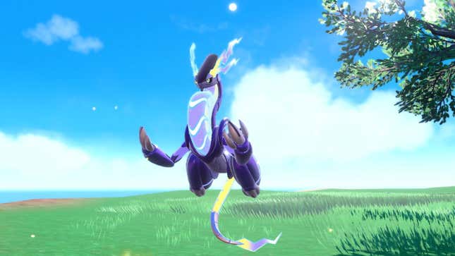 An image of the Miraidon Pokémon from the game. 