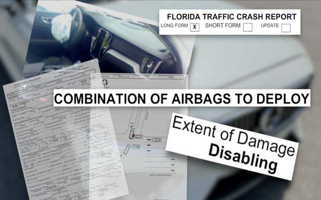 Image de l'article intitulé Un concessionnaire automobile de Floride a vendu une Volvo avec des airbags et des ceintures de sécurité défectueux, à deux reprises