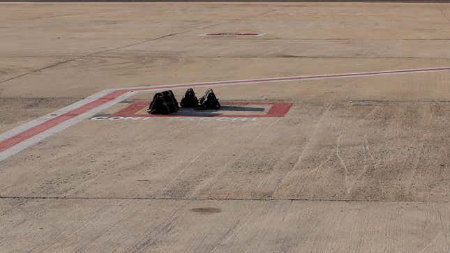 La pista del Aeropuerto Internacional de Roma-Leonardo da Vinci Fiumicino