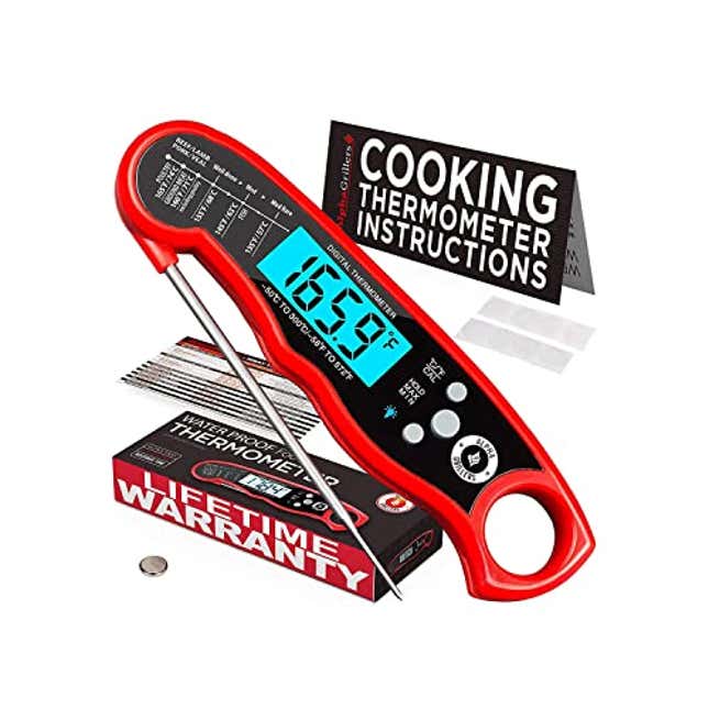 Waterproof Digital Instant Read Meat Thermometer Food Candy Cooking Kitchen  Thermometer