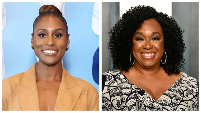 Issa Rae, left; Shonda Rhimes.