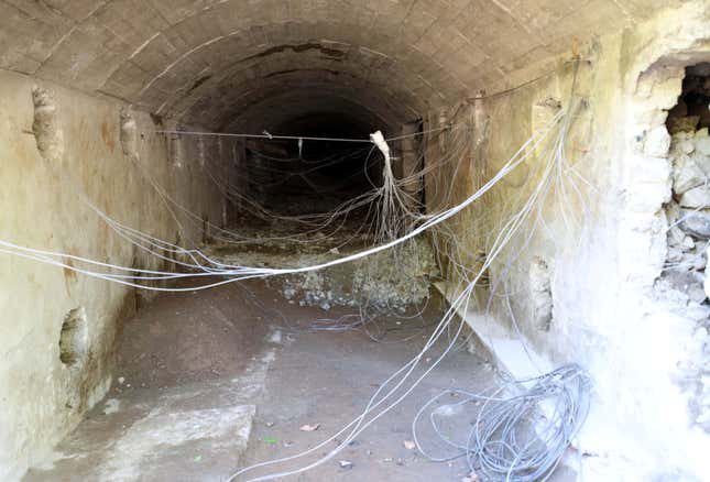 The third tunnel of Punggye-ri nuclear test ground is seen before it is blown up during the dismantlement process in Punggye-ri, North Hamgyong Province, North Korea May 24, 2018. Picture taken May 24, 2018.