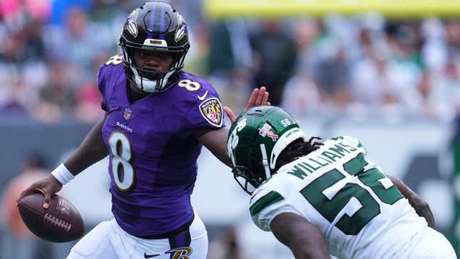 Image for article titled Baltimore Ravens QB Lamar Jackson franchised - so what now?