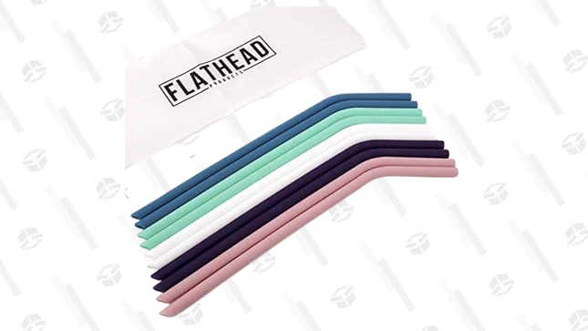 Flathead Reusable Silicone Drinking Straws | $7 | Amazon | Promo Code 17UMN1I3