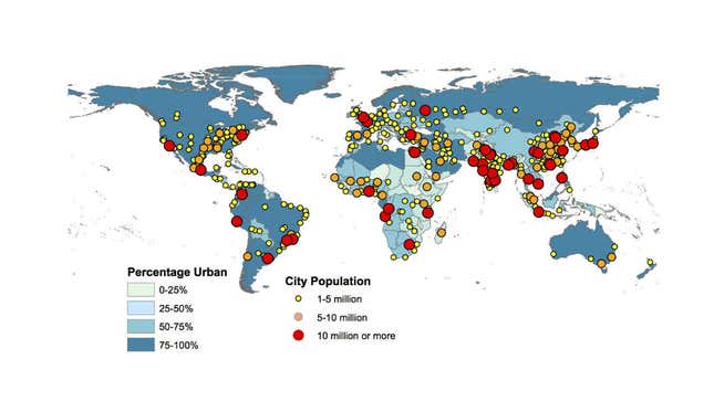 Almost All Of The World’s Biggest Cities Will Be In Asia And Africa By 2030