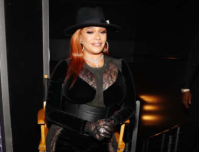 Faith Evans attends the 2022 BET Awards at Microsoft Theater on June 26, 2022 in Los Angeles, California.