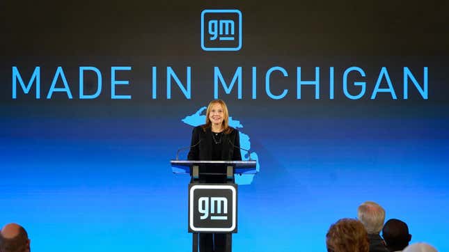 GM CEO Mary Barra on Tuesday.