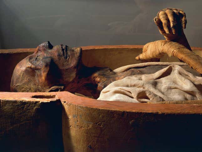 The mummy of Ramesses II.