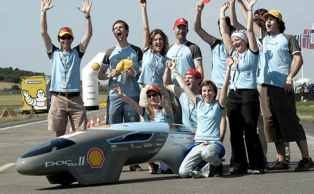 The Shell Eco Marathon-winning PAC-car II