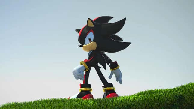 A screenshot shows Sonic's nemesis, Shadow. 