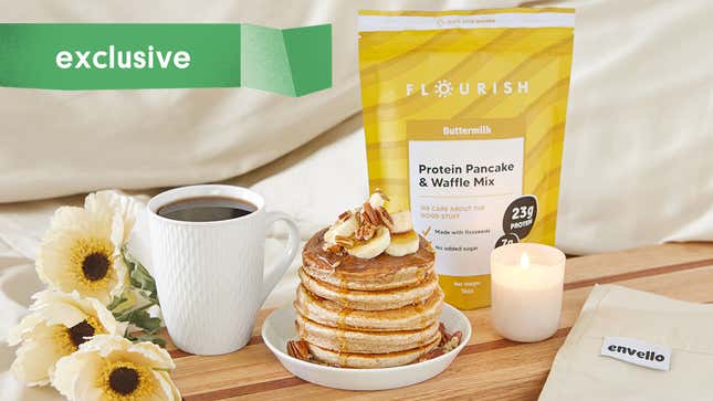 Buttermilk Protein Pancake Mix | $8 | Flourish Pancakes | Promo Code INV15