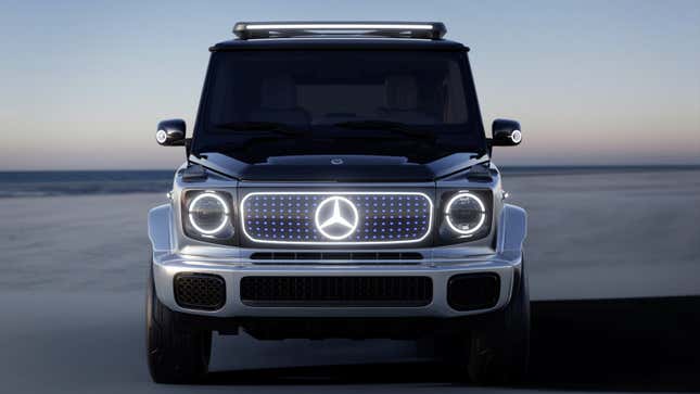 A render of the front end of the Mercedes-Benz G-Wagen. 