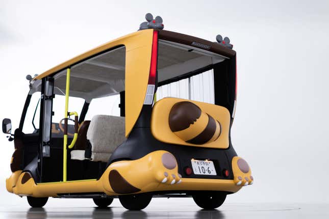 Image for article titled Toyota Turned A Boring EV Into A Real-Life Catbus From Studio Ghibli