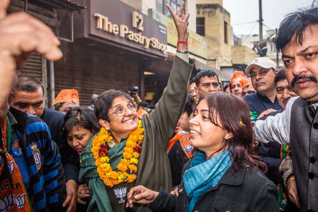 Image for article titled How a formidable Kiran Bedi clammed up and lost the race for Delhi