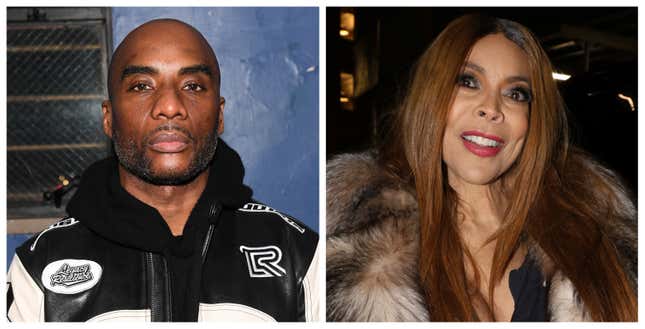 Charlamagne tha God, left; Wendy Williams.