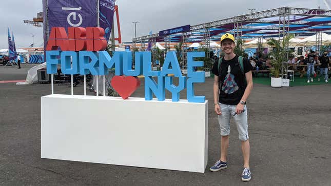 Owen Bellwood at the New York City E Prix