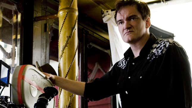 Tarantino on the set of Inglorious Basterds
