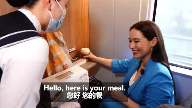 Image for article titled China Has Fast Food Delivery Onboard Its High-Speed Trains