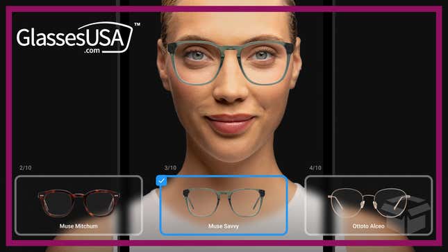 Image for article titled Find Your Perfect Pair of Glasses Instantly With GlassesUSA.com&#39;s Pairfect Match AI