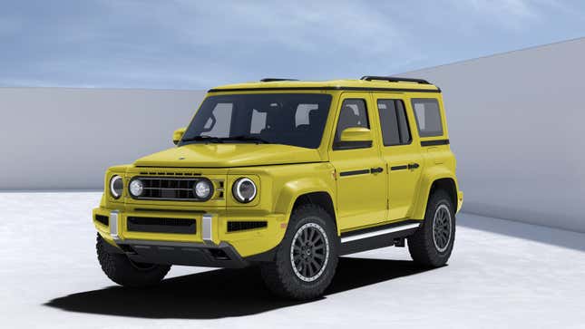 A render of the battery-powered Ineos Fusilier SUV. 