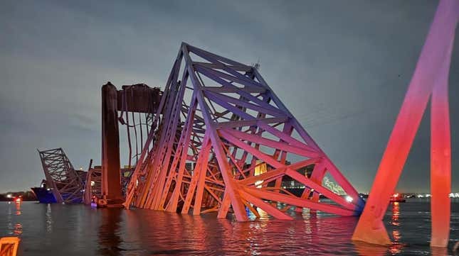 Image for article titled Here&#39;s A Timeline Of The Baltimore Key Bridge Collapse