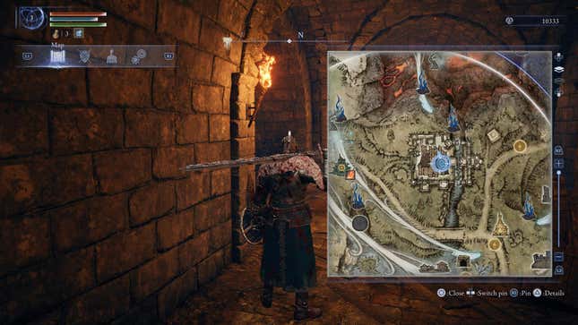 The player character stands in the middle of a cellar.