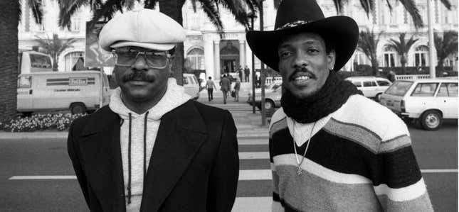 From left, Ronnie Wilson and Charlie Wilson in Cannes, France, on Jan. 28, 1983.