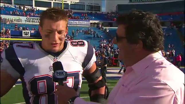 Gronk On Patriots' Offensive Line: They "Should Get Laid Tonight"