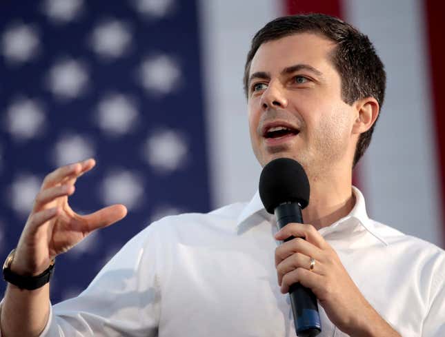 Image for article titled Pete Buttigieg Tries Appealing To Moderate Boomers By Announcing He Doesn’t Agree With His Choice To Be Gay But Respects His Decision
