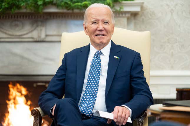 FILE - President Joe Biden speaks in the Oval Office of the White House, Feb. 27, 2024, in Washington. Biden on Feb. 28 is signing an executive order aiming to better protect Americans&#39; personal data on everything from biometrics and health records to finances and geolocation from foreign adversaries like China and Russia. (AP Photo/Evan Vucci)