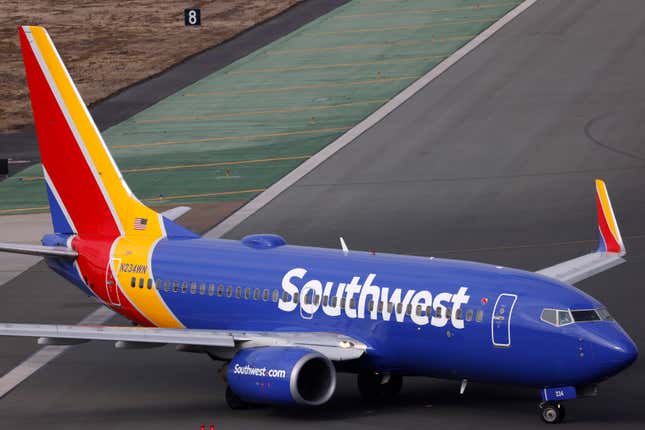 Ein Flugzeug der Southwest Airlines