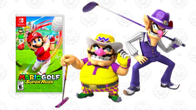 waluigi and wario in mario golf super rush