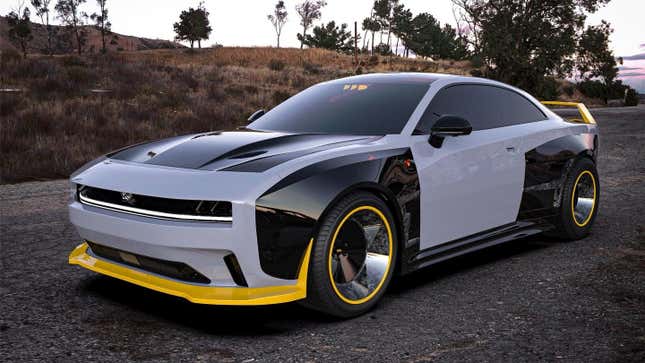 Image for article titled Dodge Owners Are Never Giving Up The Yellow Splitter Guard