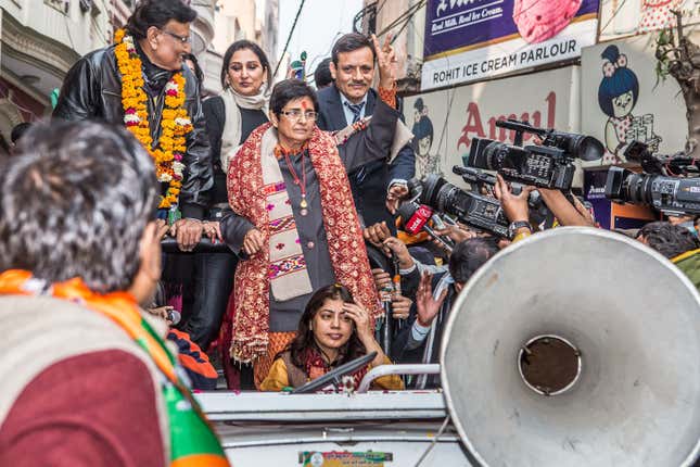 Image for article titled How a formidable Kiran Bedi clammed up and lost the race for Delhi