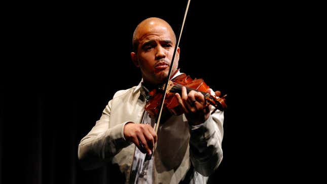 Daniel Bernard Roumain performs at the “Homegoings” premiere at The Museum of Modern Art on February 28, 2013 in New York City.