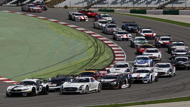 Image for article titled There Should Be A Short-Track Oval Series For All The Disused FIA GT3 Machinery