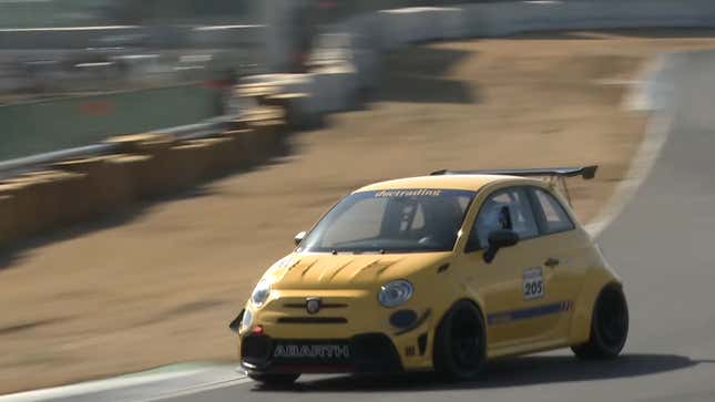 Image for article titled Fiat Abarth 595 Time Attack Race Car Is Just A Little Loud Guy