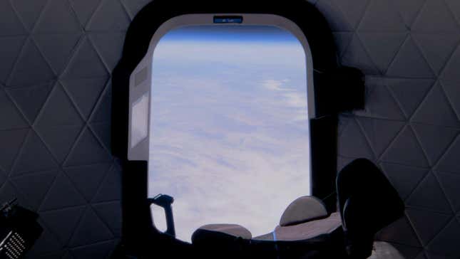 The view from space on Blue Origin’s April 14, 2021 flight.
