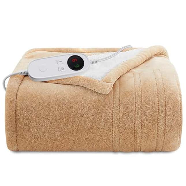 Image for article titled Stay Warm With JinJeeo Heated Blanket, 80% Off Today