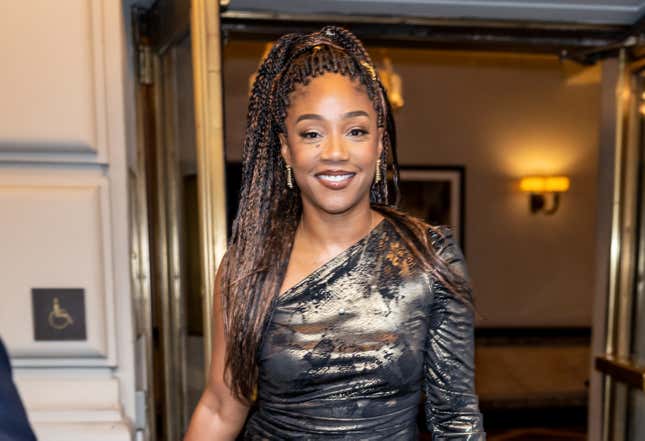 Tiffany Haddish is seen leaving Christian Siriano Fashion Show during New York Fashion Week at The Pierre Hotel on September 06, 2024 in New York City.