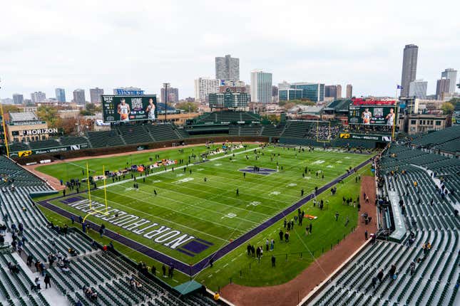 Not even a game at Wrigley could cover Northwestern’s sins.