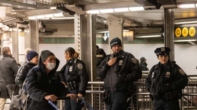 Image for article titled The NYPD Spent $155 Million On Subway Overtime In 2023, Nearly 39 Times Last Year&#39;s Cost