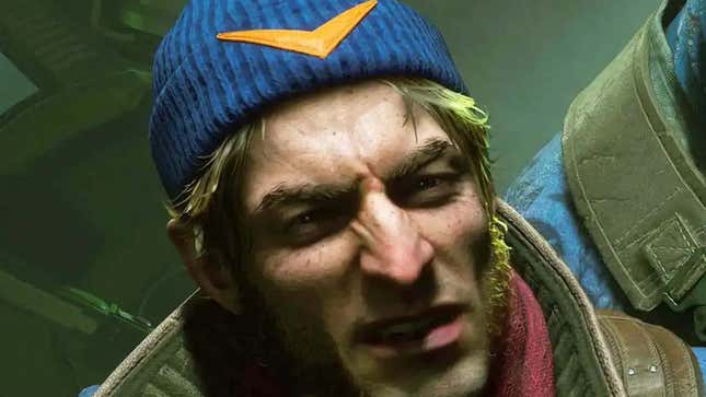 A close up shows Captain Boomerang making a very confused face.