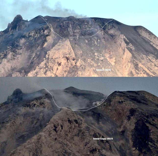 Indonesia volcano: An eruption at Mount Sinabung 