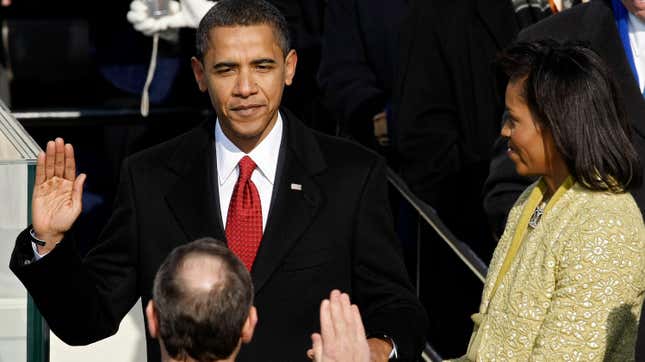 Image for article titled The Most Memorable Moments From Barack Obama&#39;s 2009 Historic Inauguration