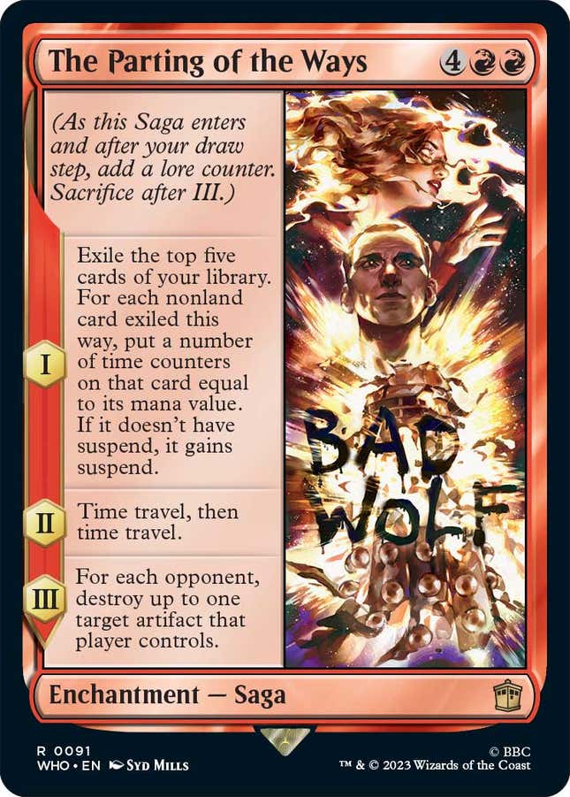 Image for article titled Get a Peek at Magic: The Gathering&#39;s New Doctor Who Set