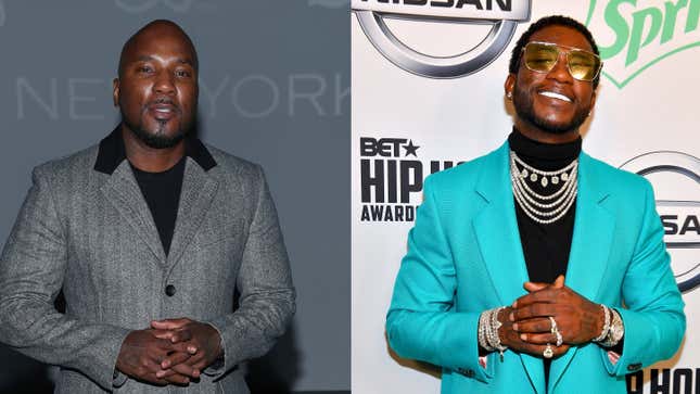 Jeezy on February 07, 2020; Gucci Mane arrives at the BET Hip Hop Awards 2018 on October 6, 2018.