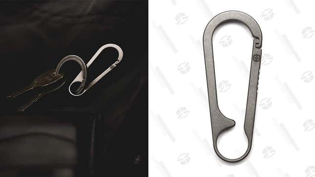 G2 Titanium Heavy Duty Carabiner Keychain | $11 | Amazon | Use the promo code R2RDCF6L